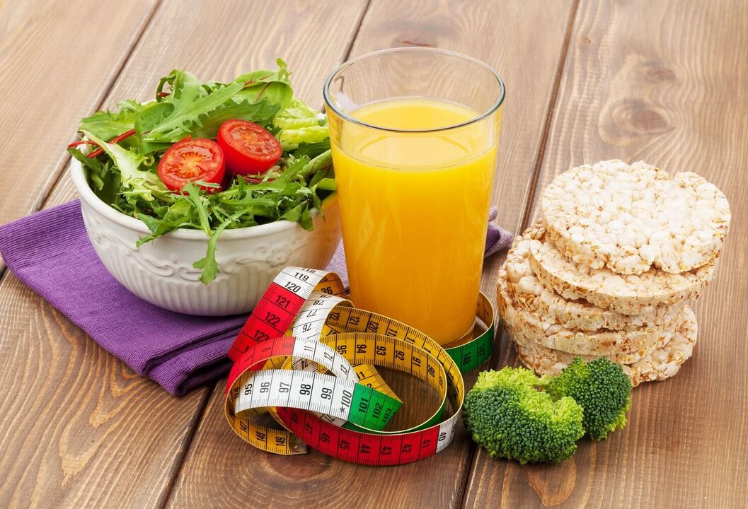 Useful proper diet that promotes weight loss in a month