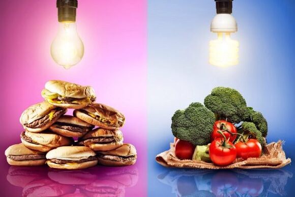 Choosing diet foods for weight loss