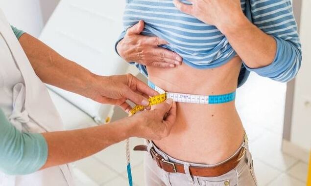 reducing the girl's waist for a week
