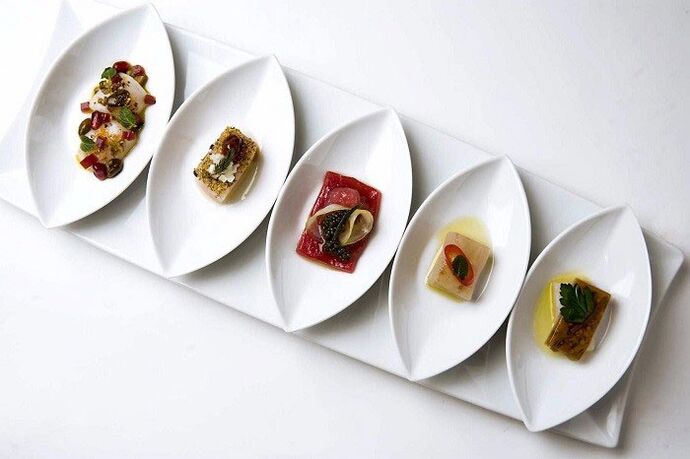 small portions of food on the Japanese diet